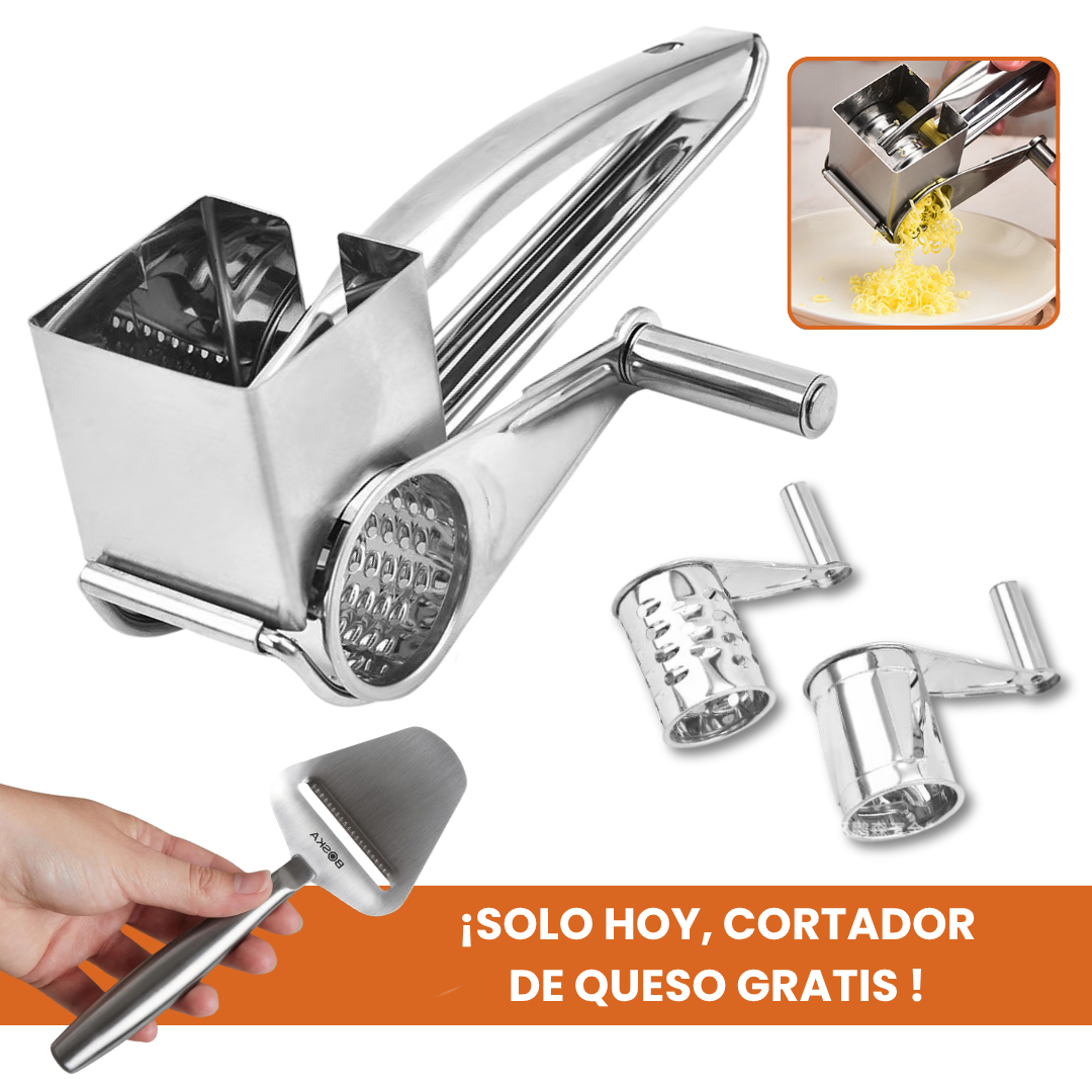 Molino de queso CheeseGrind™ (Acero inoxidable) + CORTADOR DE QUESO GRATIS
