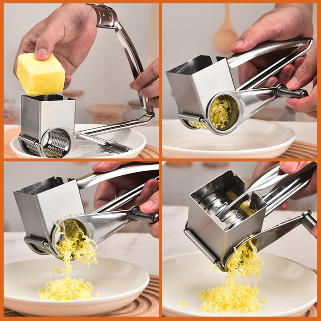 Molino de queso CheeseGrind™ (Acero inoxidable) + CORTADOR DE QUESO GRATIS