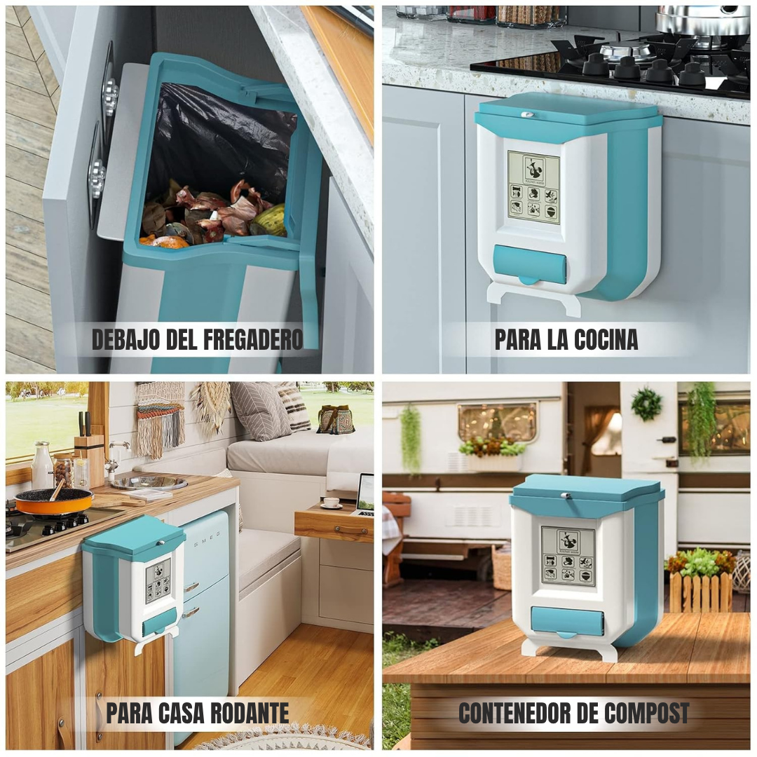 Basura plegable TrashPro™ (+ PACK 3 rollos bolsas biodegradable).
