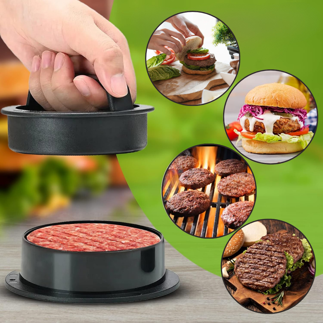 Prensa MultiBurger™ 3 en 1 + (KIT GRATIS: 100 papeles, pala especializada y E-Book)