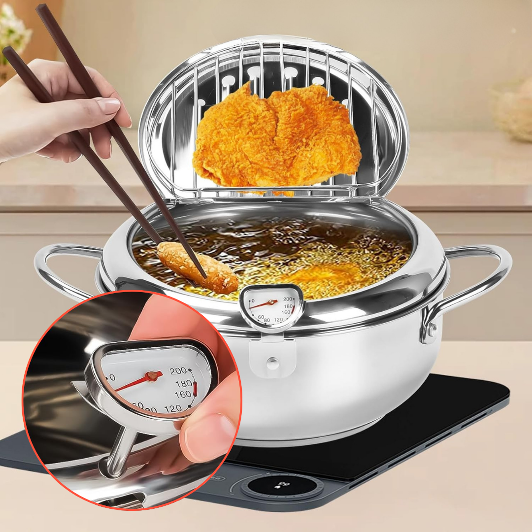 Olla CrispyHeat™ (Acero inoxidable) + EBOOK con 100 recetas GRATIS
