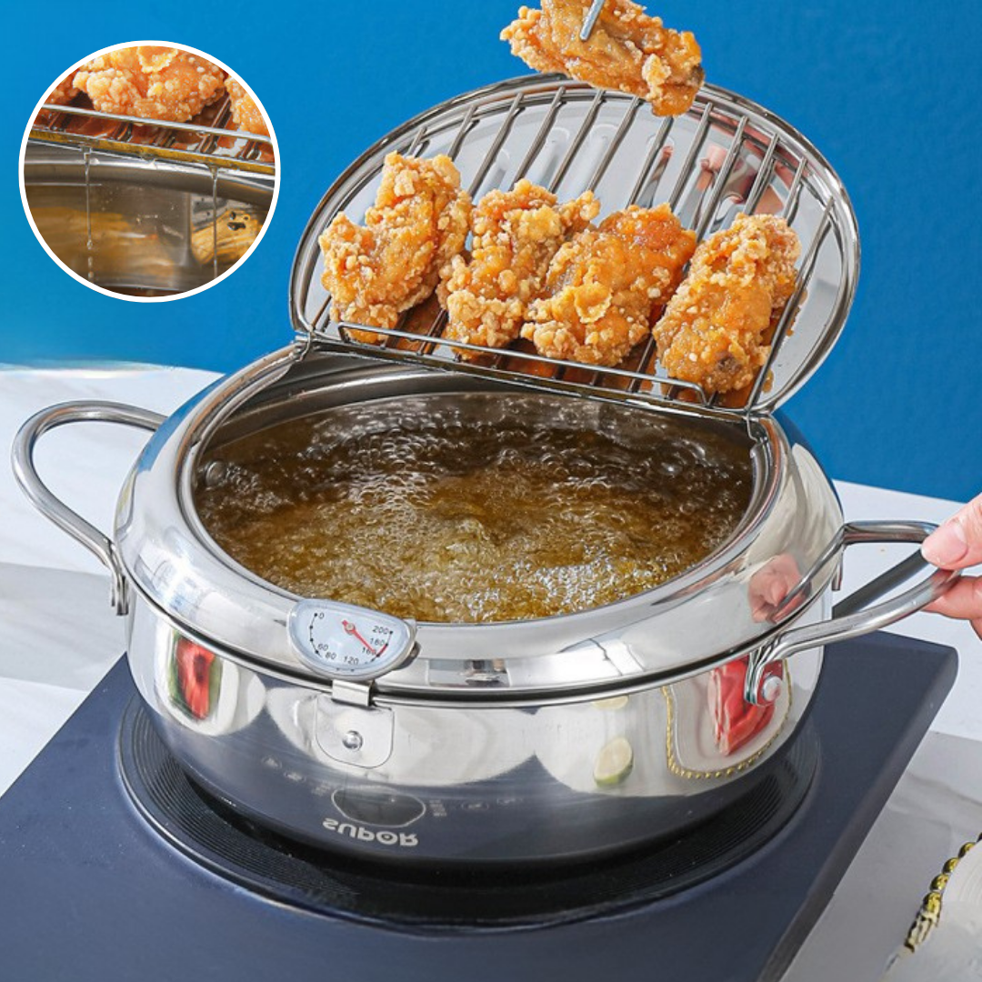 Olla CrispyHeat™ (Acero inoxidable) + EBOOK con 100 recetas GRATIS