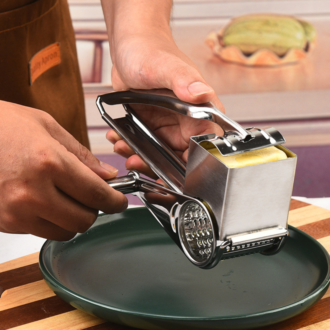 Molino de queso CheeseGrind™ (Acero inoxidable) + CORTADOR DE QUESO GRATIS