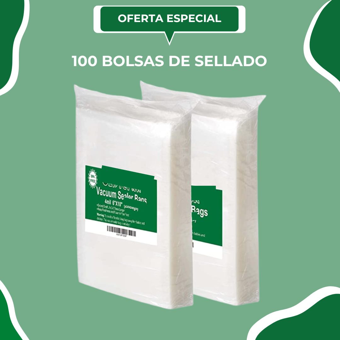 PACK 100 BOLSAS DE SELLADO (65% DESCUENTO)