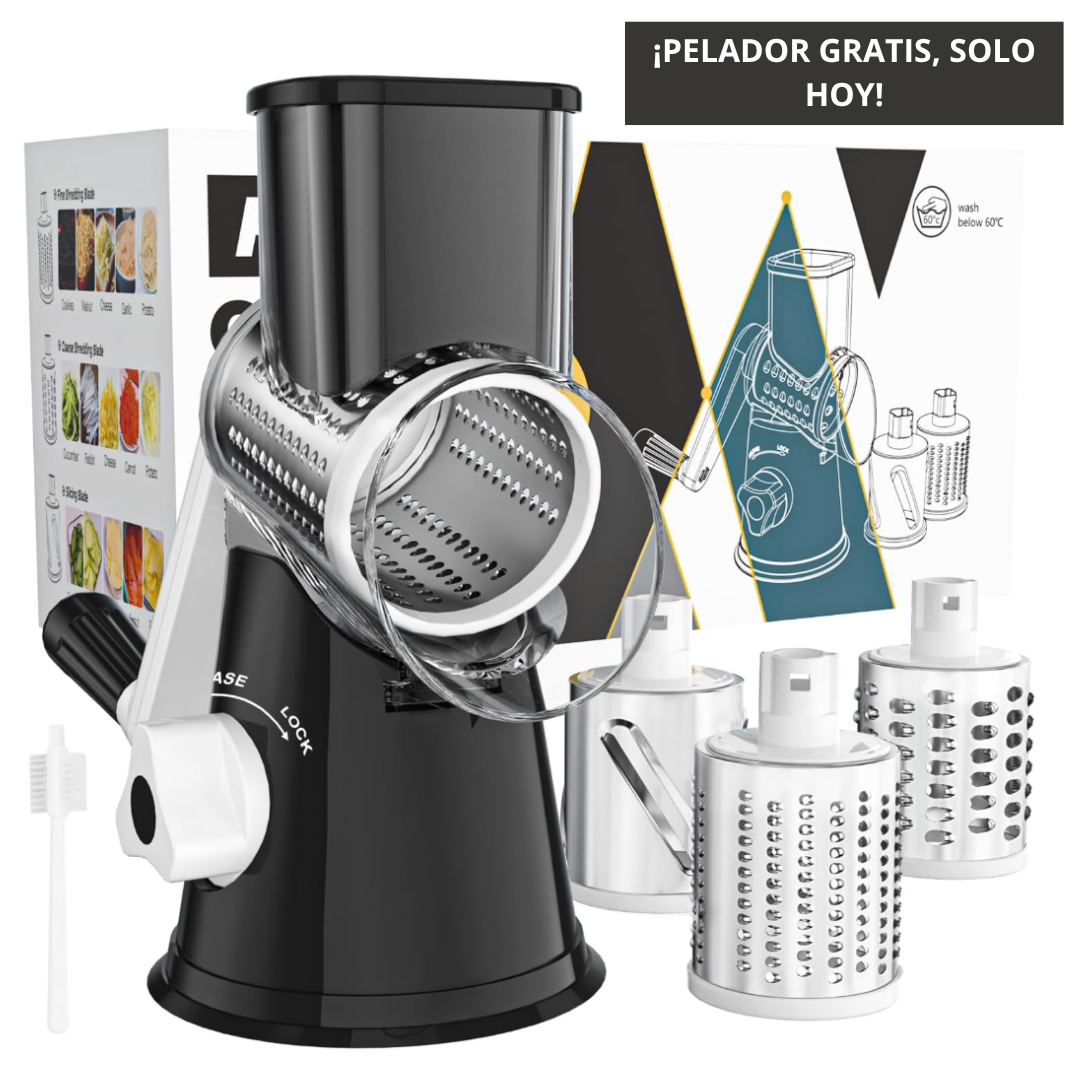 CORTADOR ROTATIVO - EASY CHEF™ + (PELADOR GRATIS)