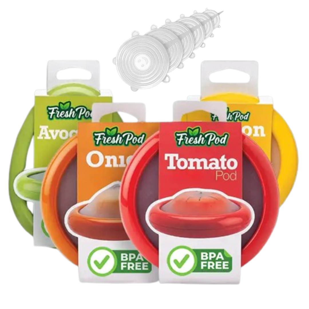 PACK de 4 FreshPod + (6 tapas de silicona GRATIS)